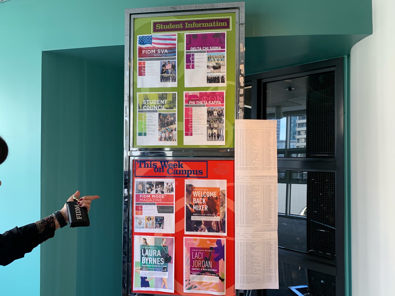 FIDM information board